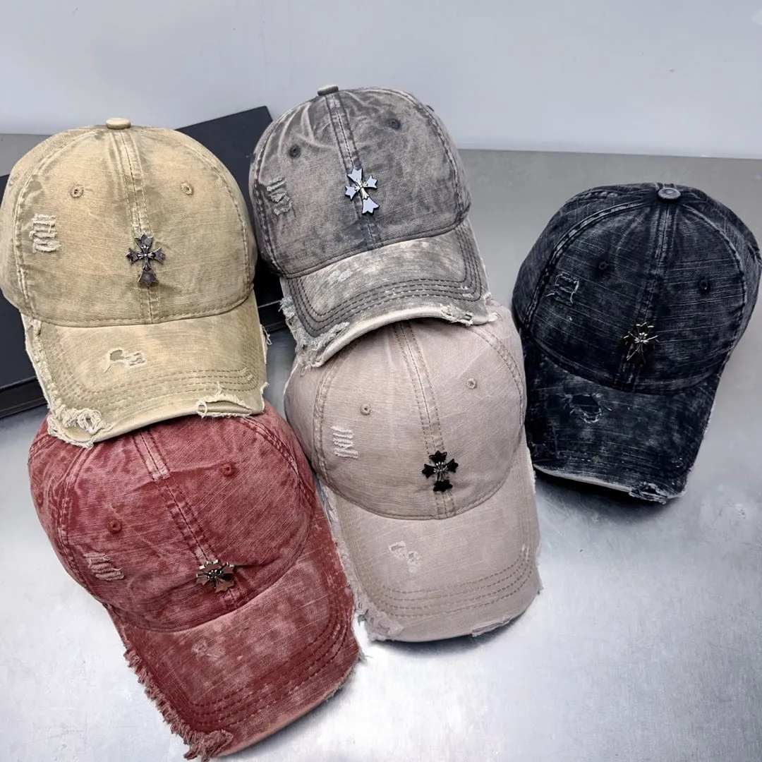 Welcome to inquire, Crow heart distressed hole baseball cap
